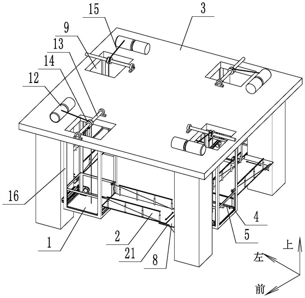 Attachment cleaning device for ocean platform