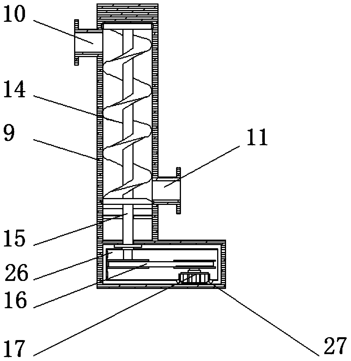 Plastic particle supply facility externally connected with plastic extruding machine