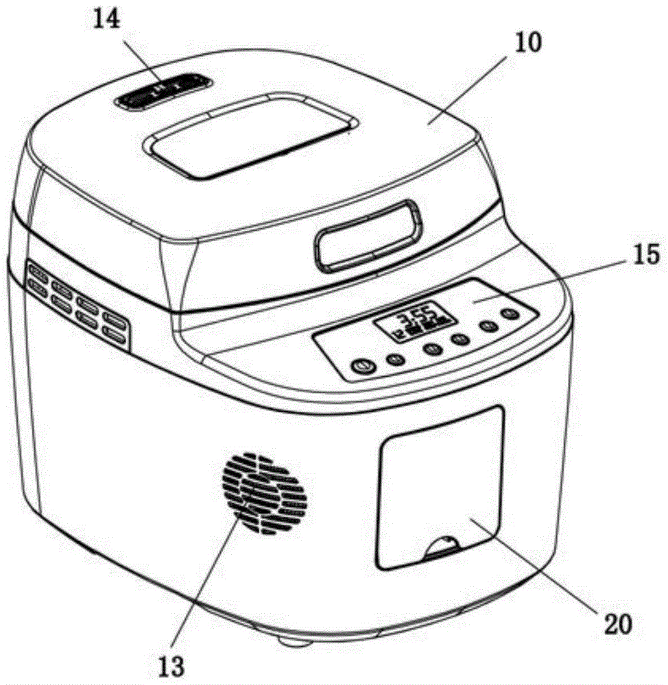 Temperature and moisture adjustable type bread maker