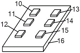 Device for measuring thermal resistance of semiconductor device bottom case to air under thermal coupling effect