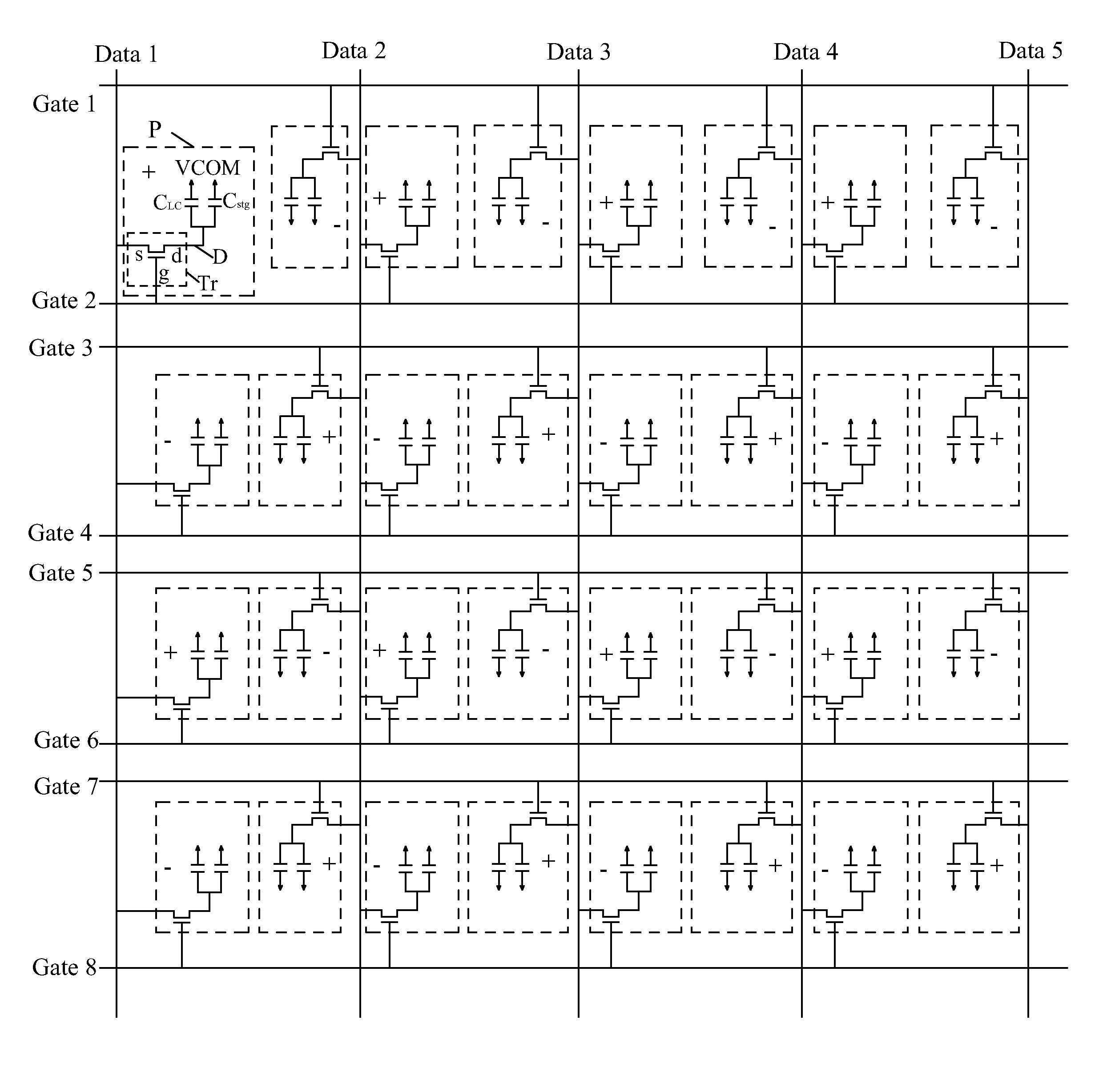 Driving method of liquid display panel