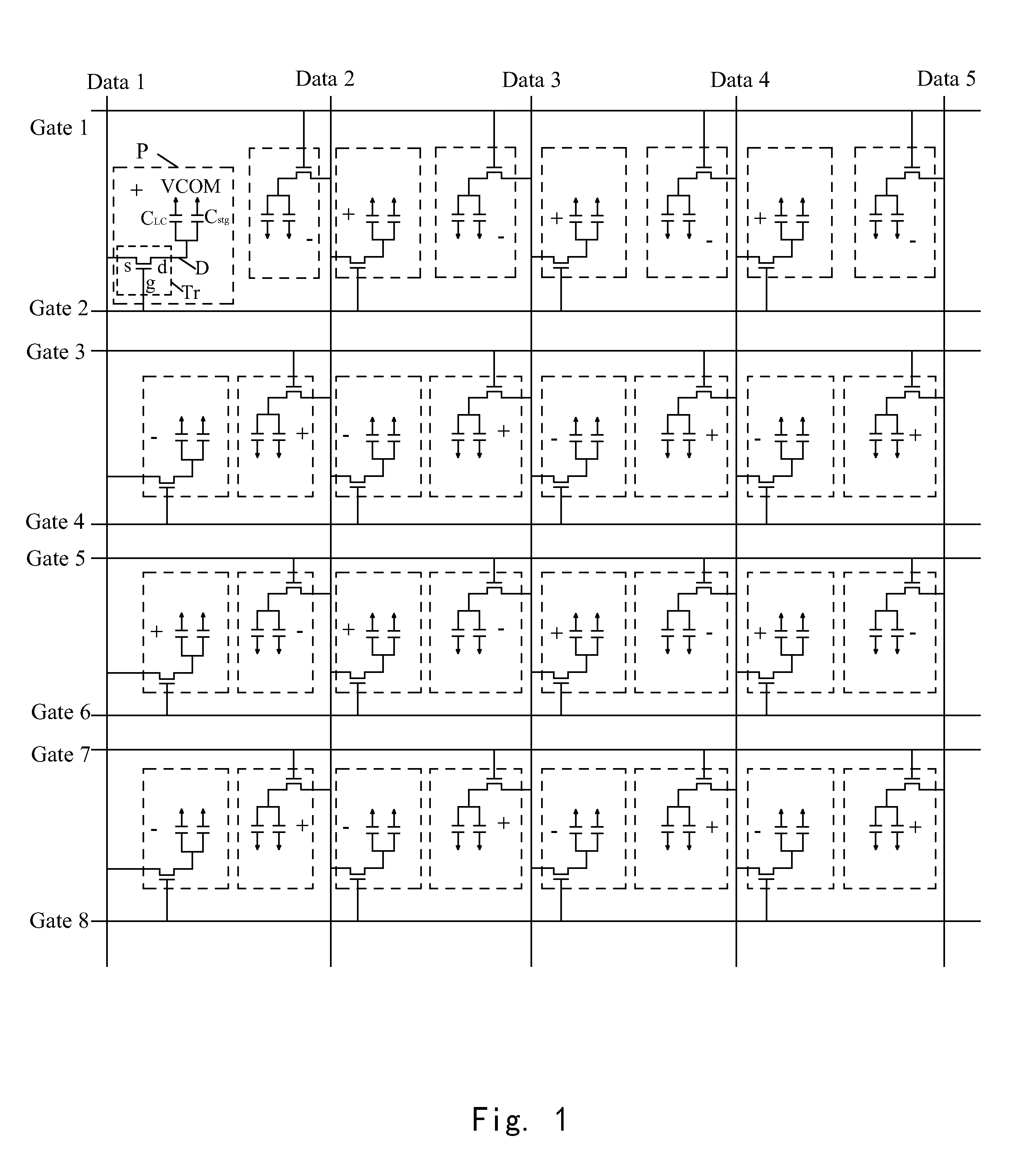 Driving method of liquid display panel