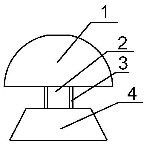 Lifting proportion template prop for bone surgery fracture operation and measuring method