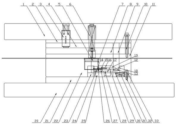 Double-acting tapered wedge forming mechanism