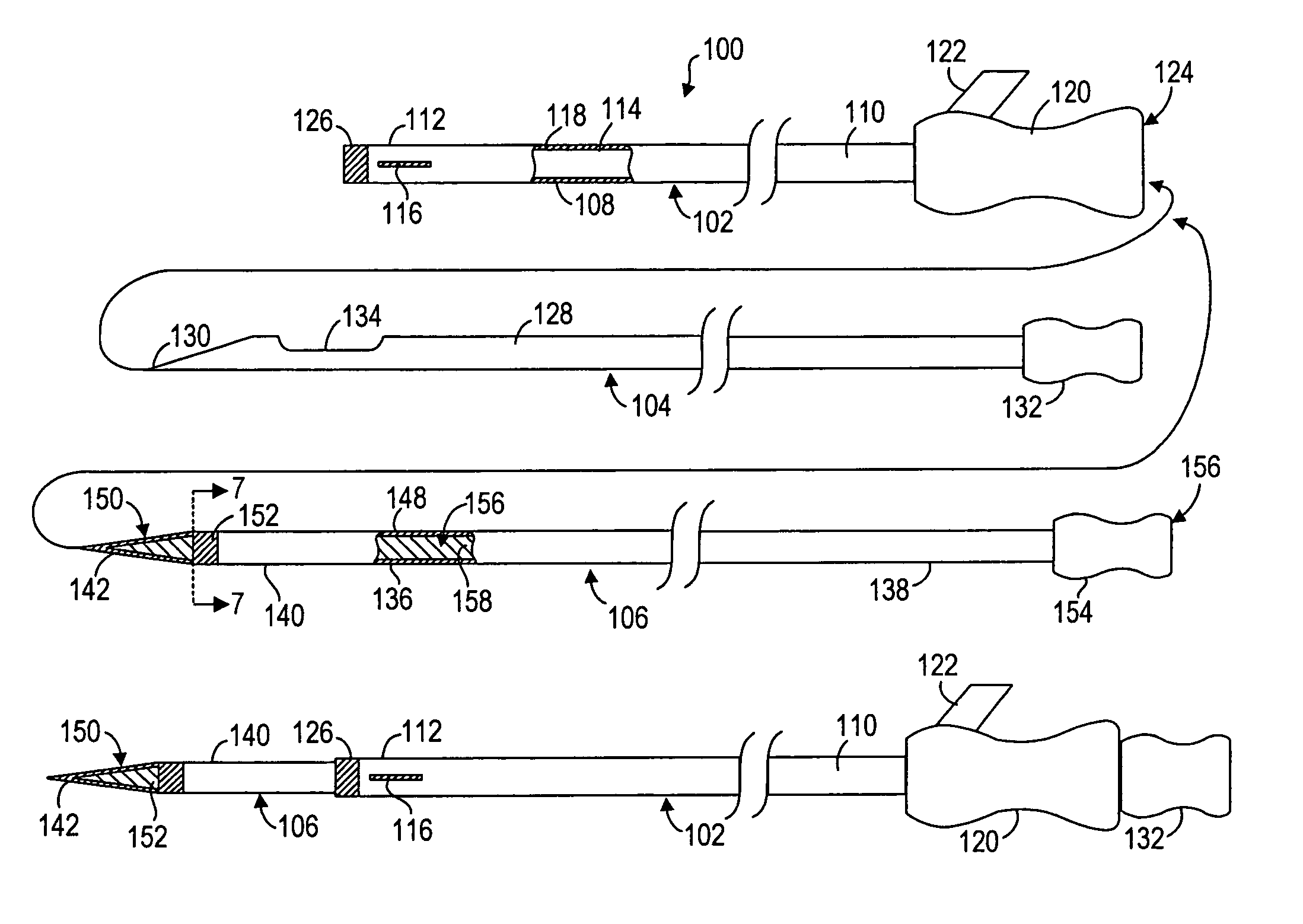 Co-access bipolar ablation probe