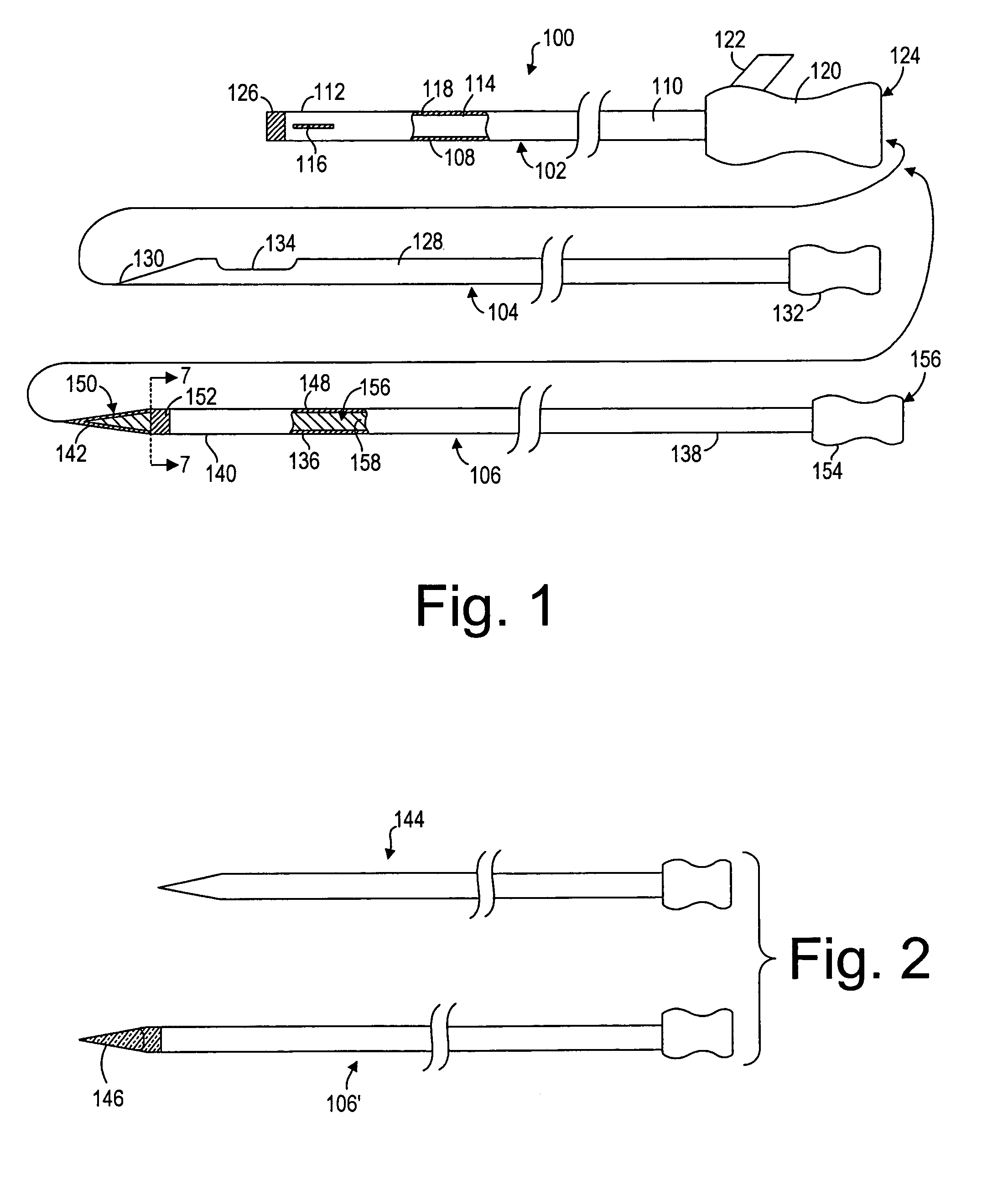 Co-access bipolar ablation probe