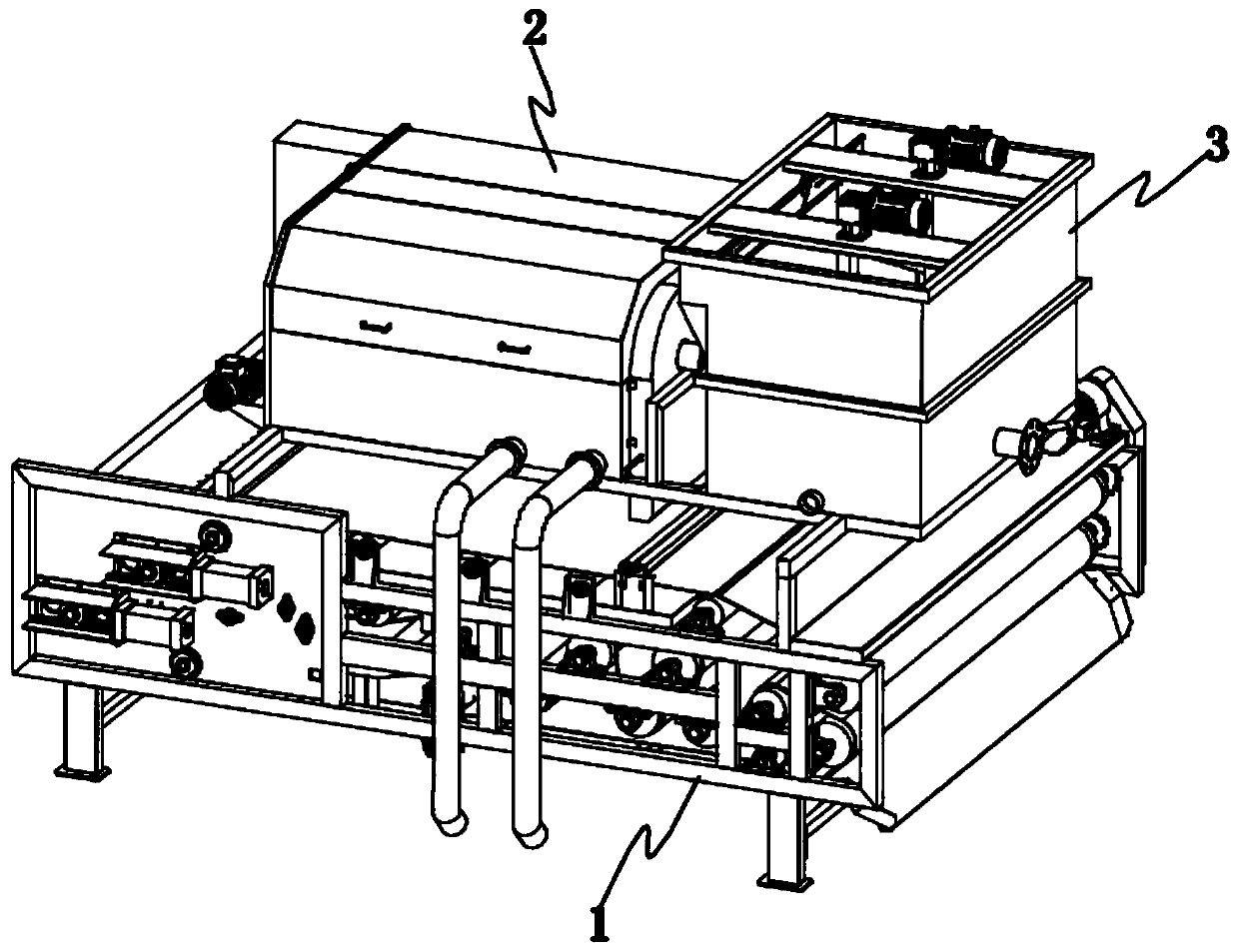 A sand dehydration collection device for engineering construction