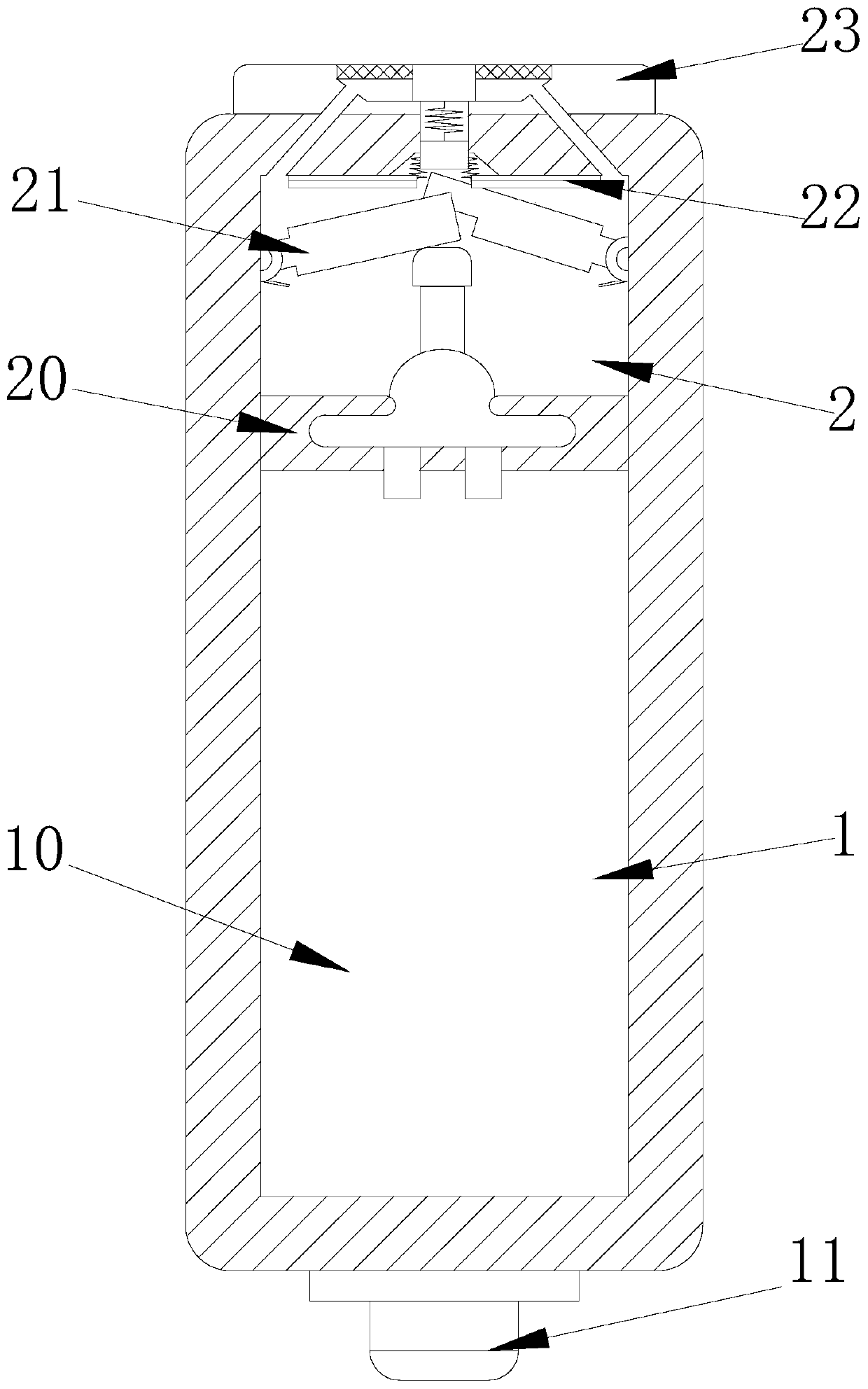 Automatic cover safety valve device for production of storage battery