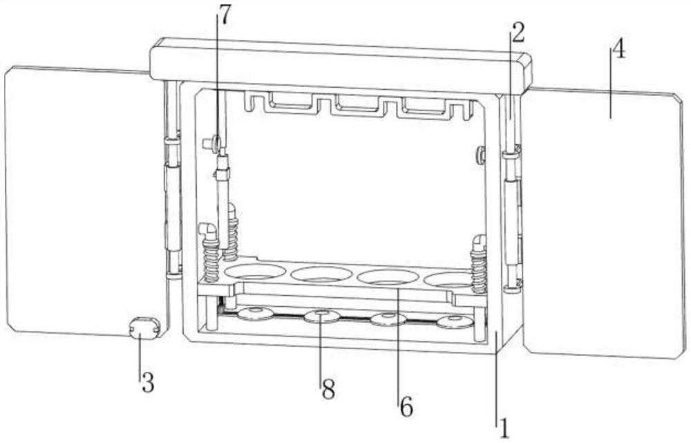 Intelligent gun and bullet cabinet with protection function