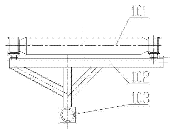 Front steel turning device of cogging mill