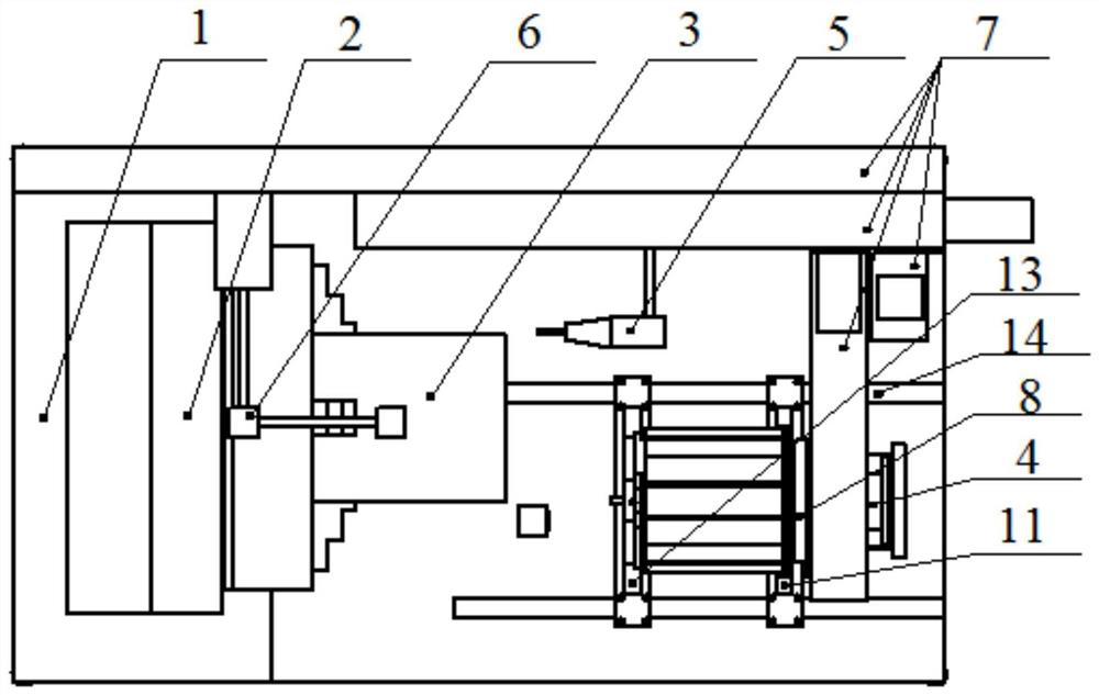 A device and method for precise docking of a frame-type detection mechanism and a cabin body