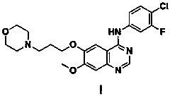 A kind of preparation method of known impurity of gefitinib