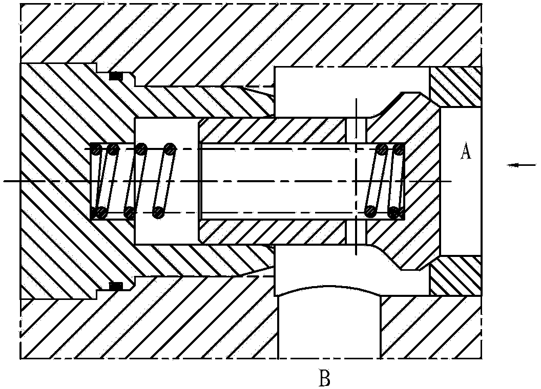 Electro-hydraulic pilot control type plug-in type check valve