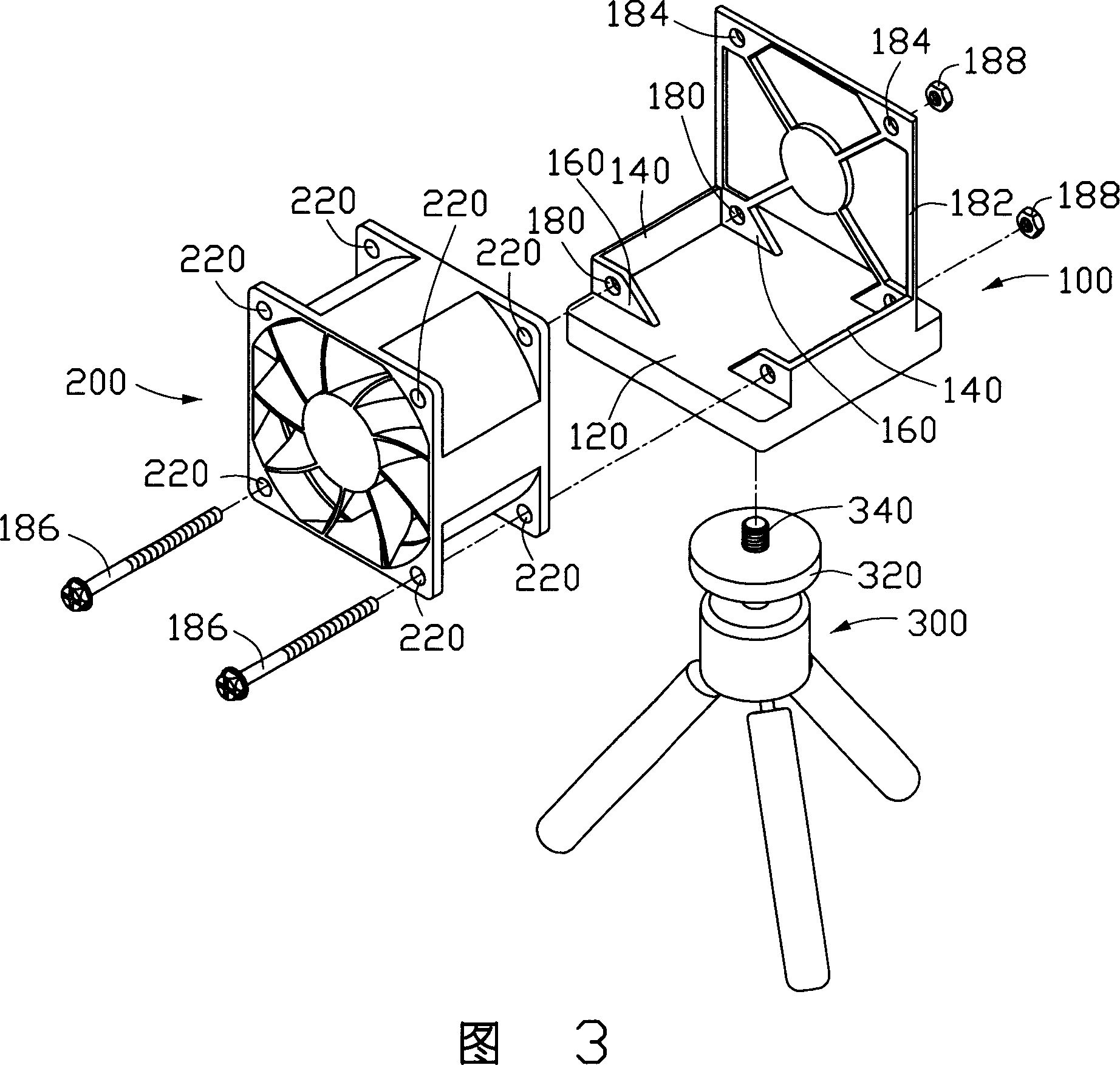 Fan fixing device