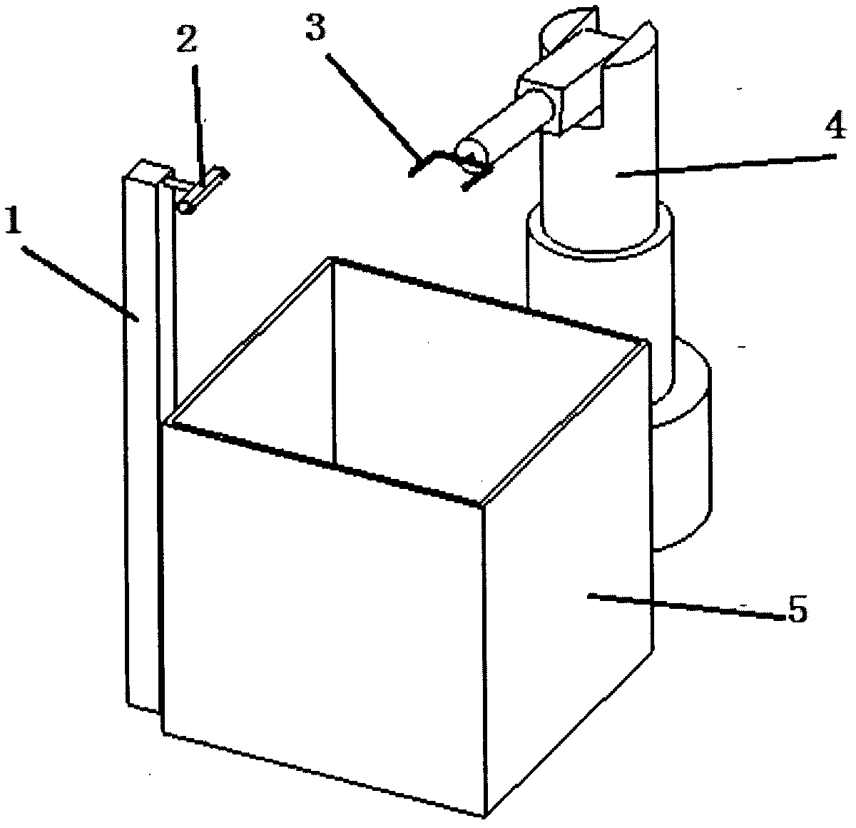 Binocular vision-based express parcel grabbing device and grabbing method