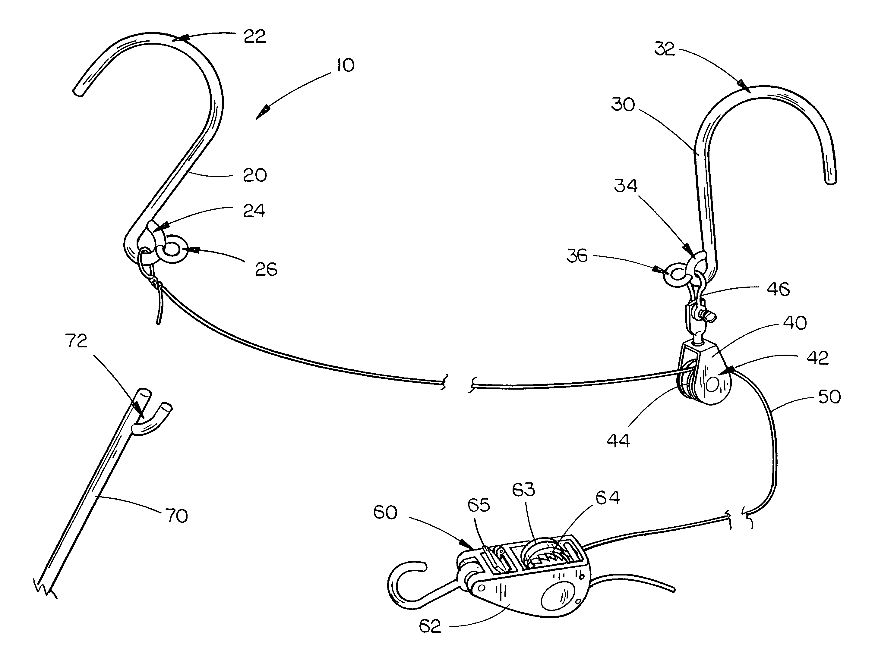 Protective lifting system for outdoor use