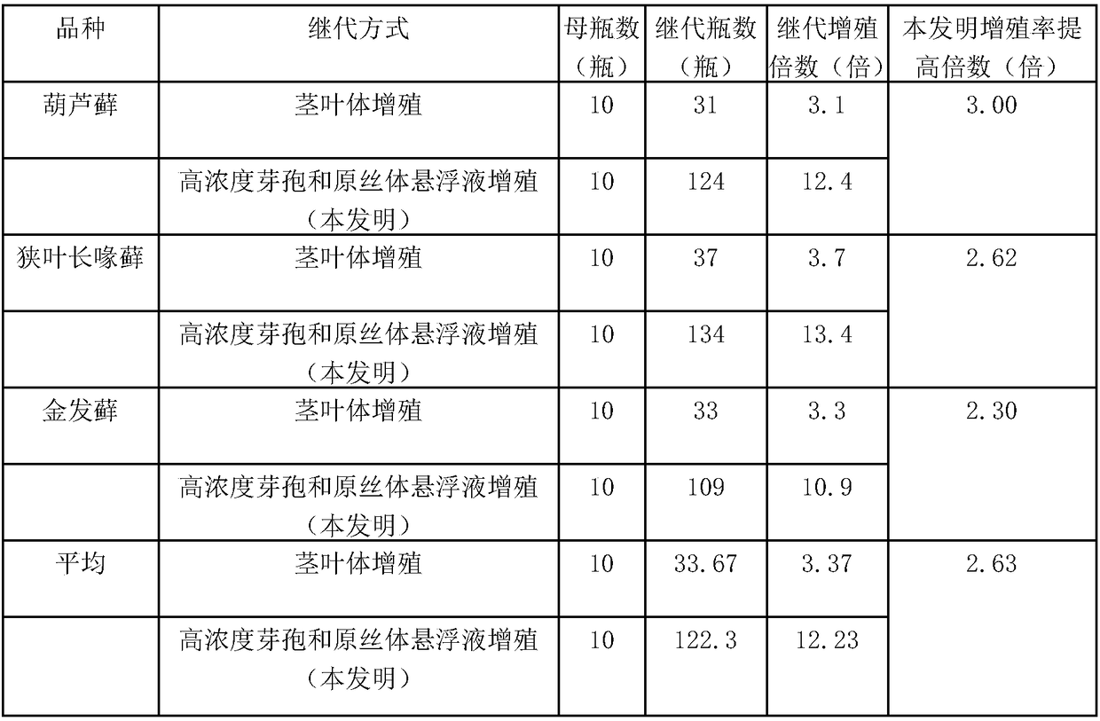 Bryophyte tissue culture and seedling culture method based on direct spore induction