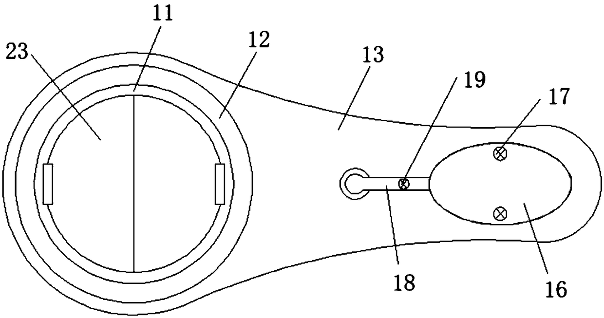 Mouth opening device for remains during encoffining make-up