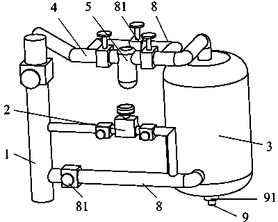 Front air blowing and supplying system of bottle-making machine