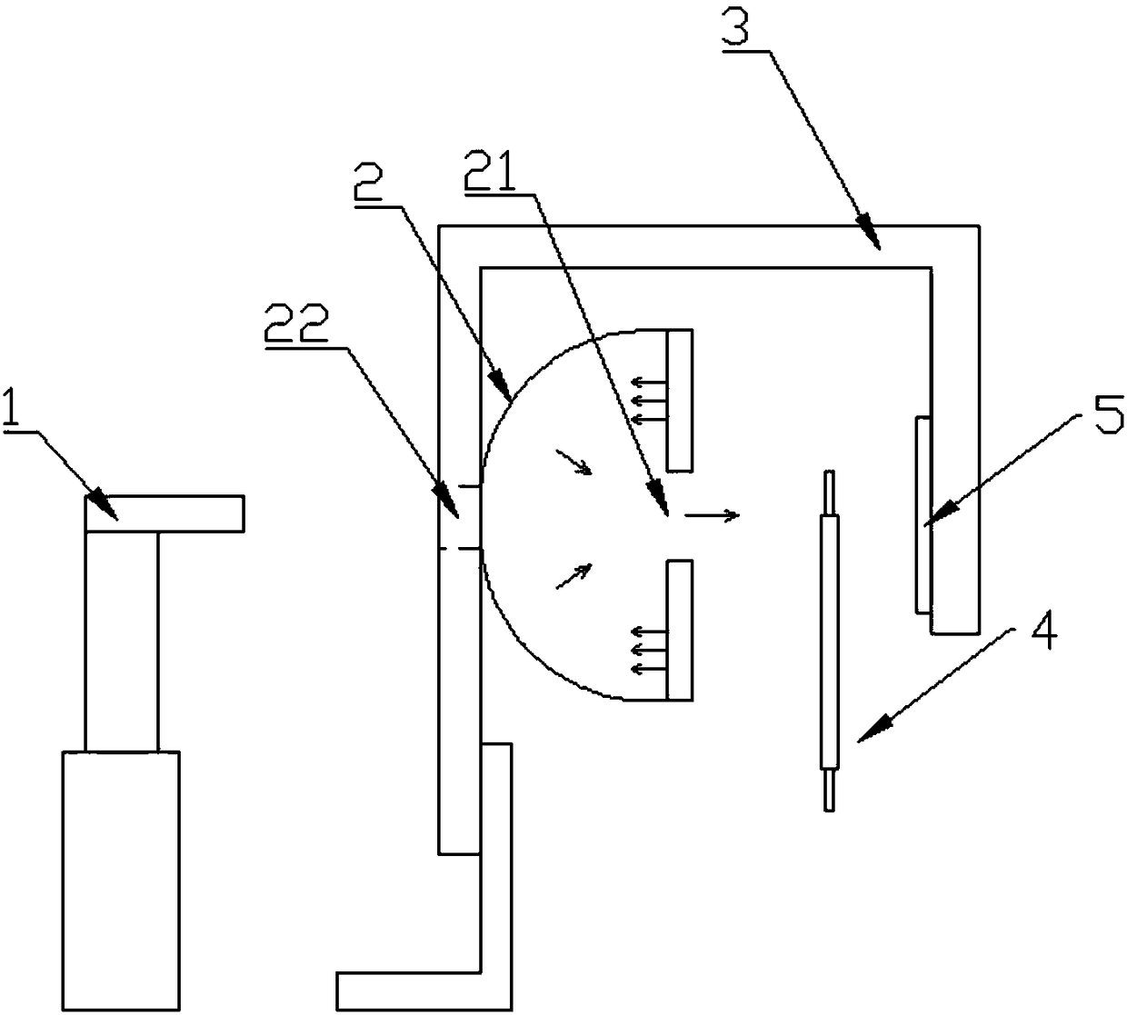 Tab/adhesive tape position detection system and method based on CCD