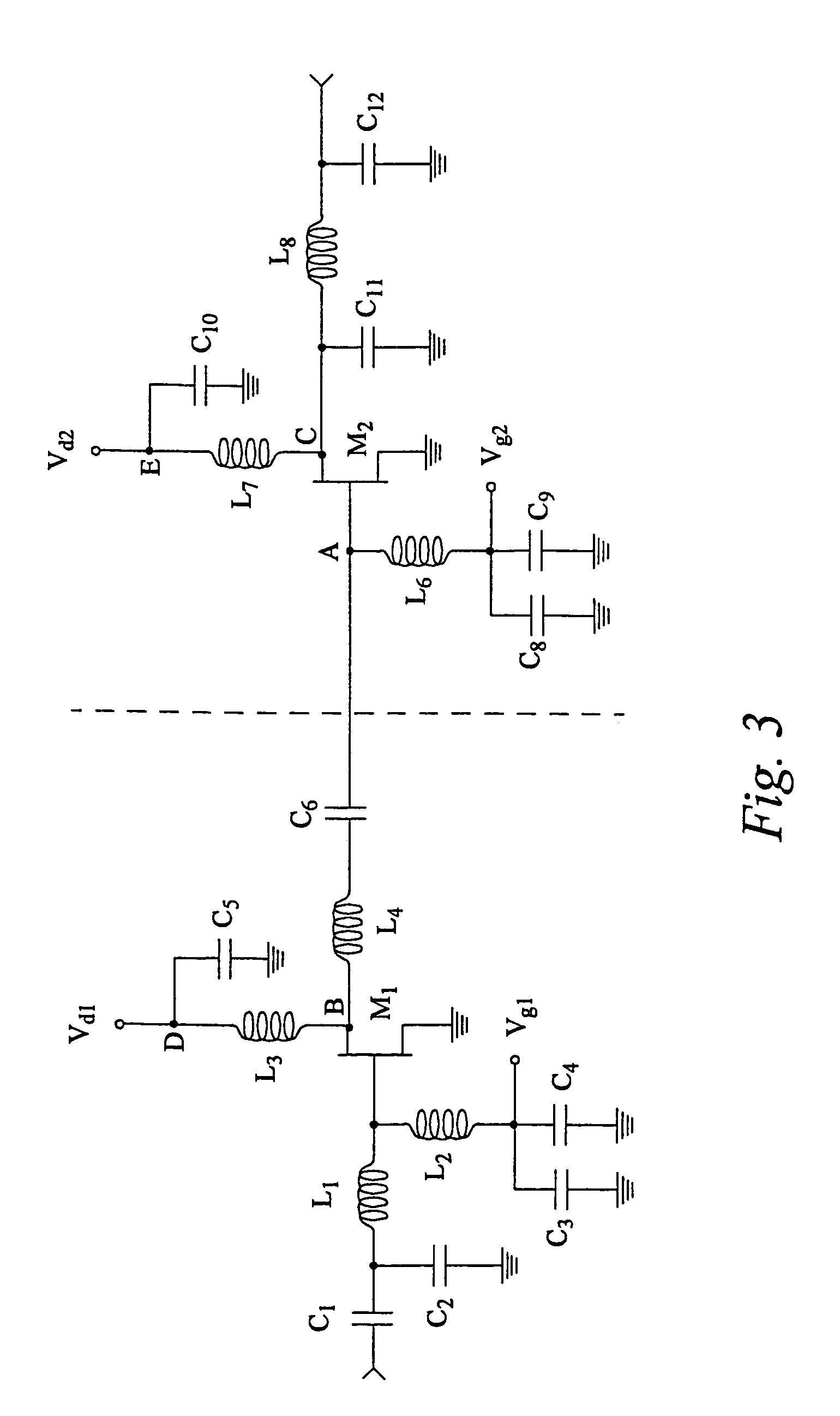 RF power amplifier having high power-added efficiency