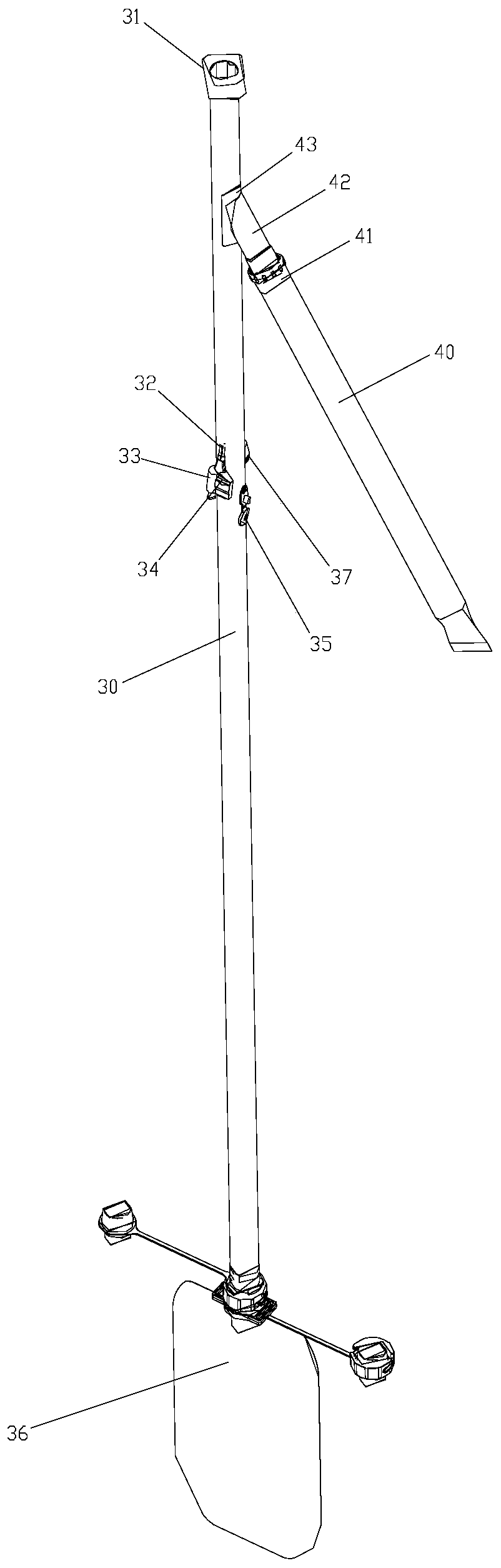 Excrement guide device for rectum