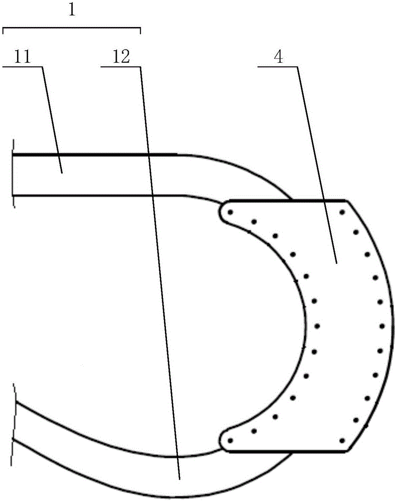 Paving device and paving system for flexible liquid supply pipes