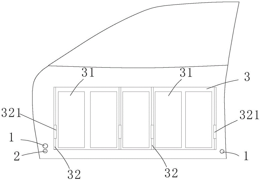 Automobile outside airbag protecting and opening device