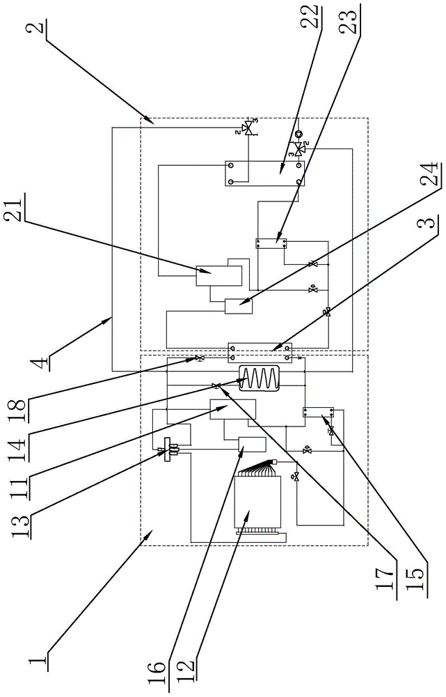 A single-stage and double-stage switchable heat pump