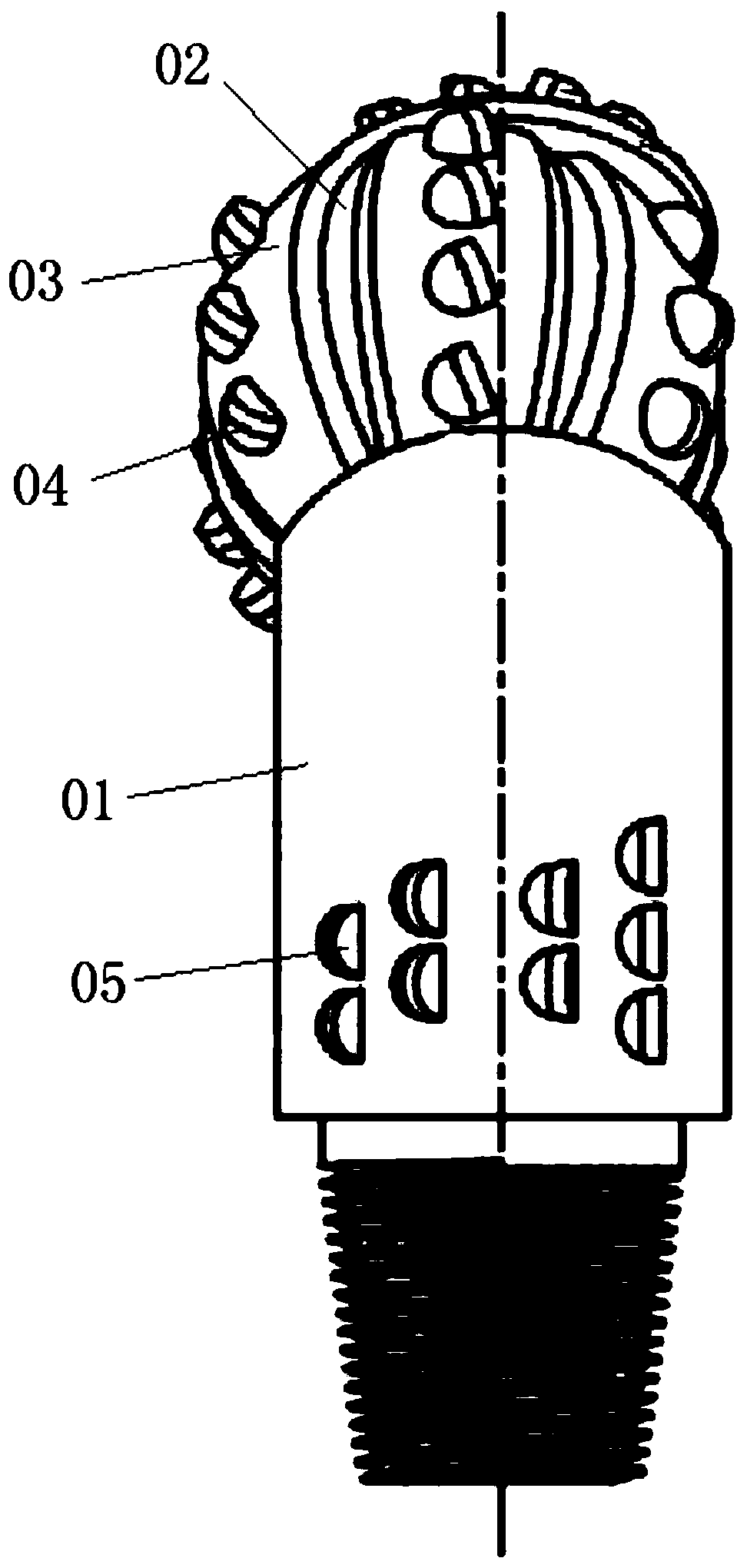 A roller cone bit