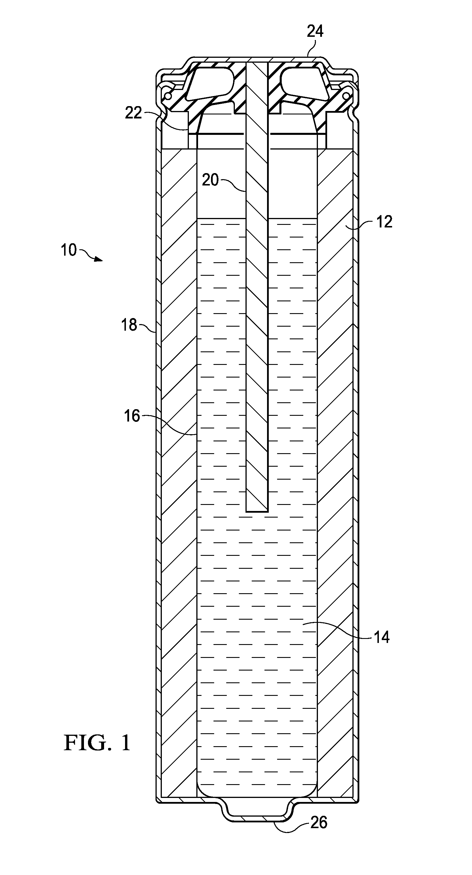 Beta-delithiated layered nickel oxide electrochemically active cathode material and a battery including said material