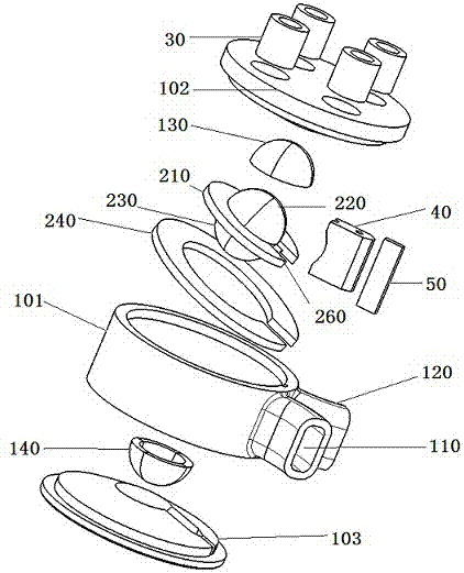 Electromagnetic drive magnetic suspension nutation heart pump and use method thereof