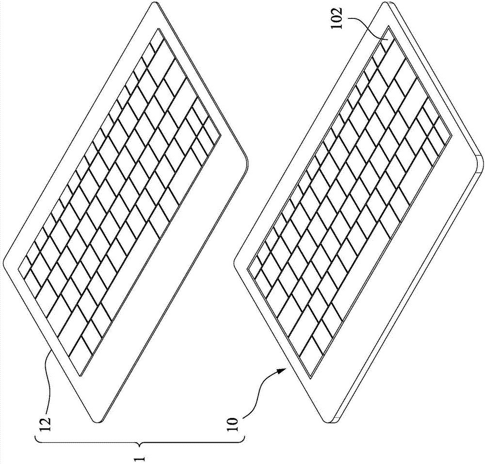 Overlay structure, method for manufacturing same and input device