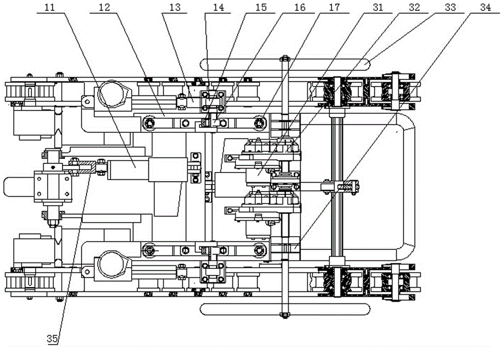 Stair climbing cart with automatic switching of wheels and crawlers