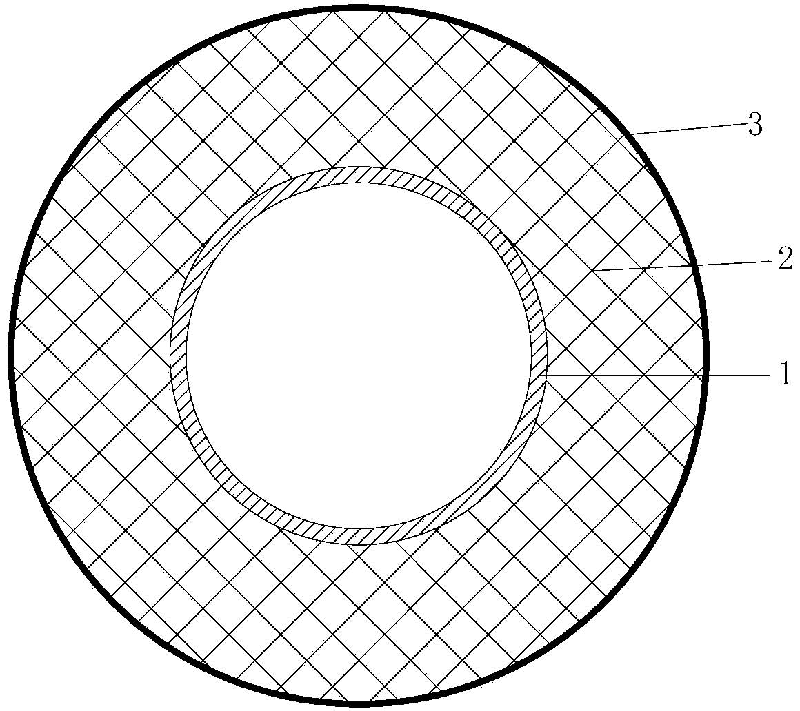 Small-thickness glass reinforced plastic chimney