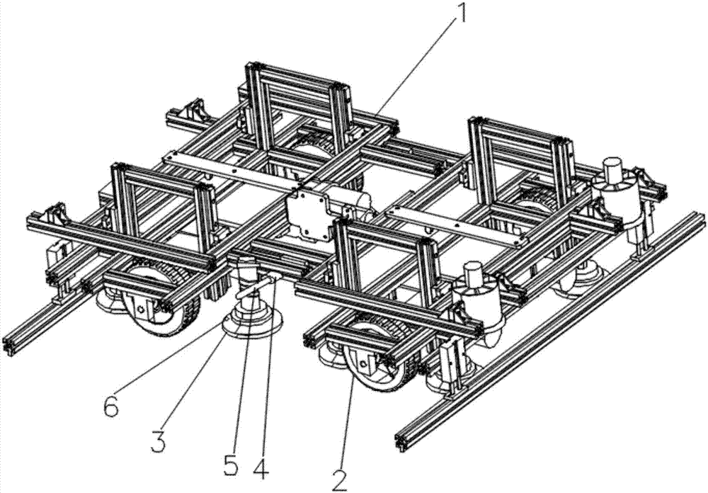 Curtain wall robot capable of walking stably and control method