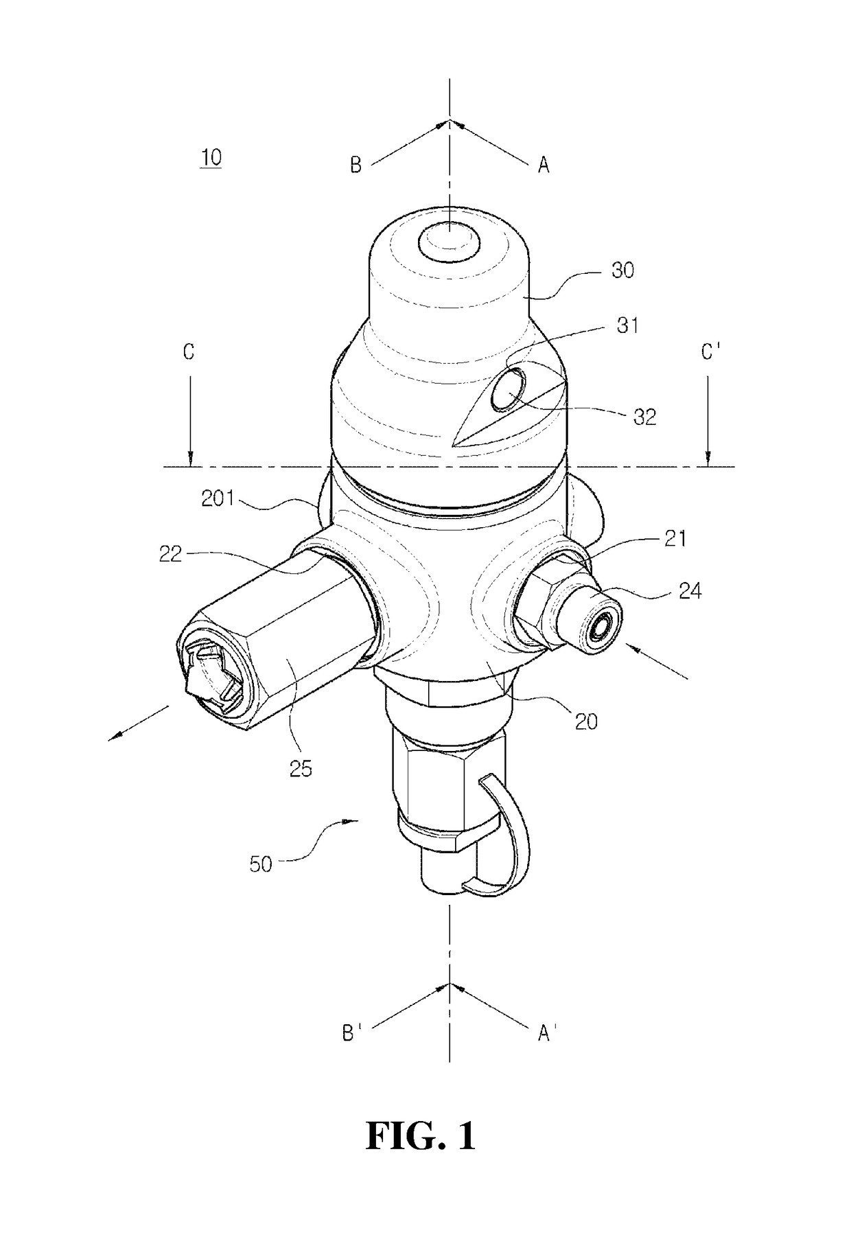 Safe valve for high pressure regulator