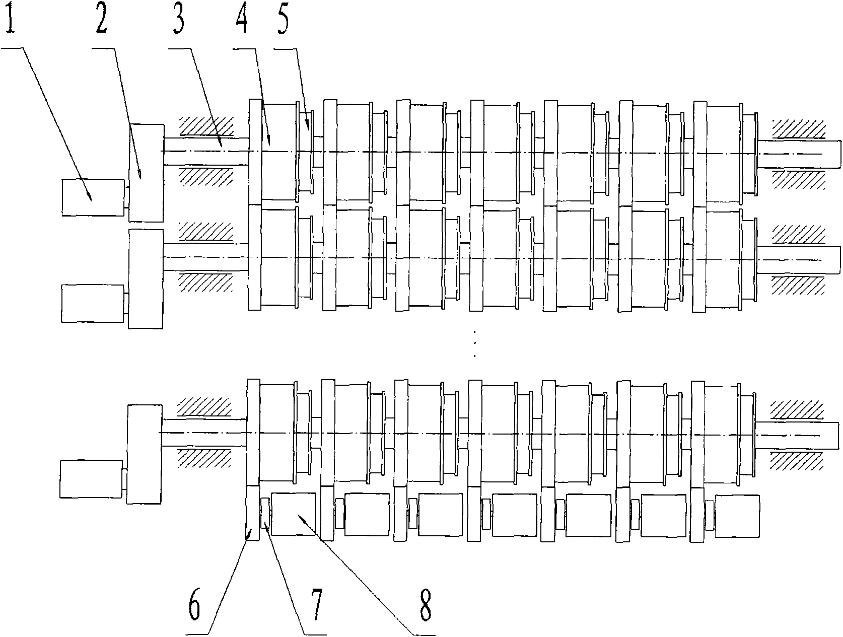 Jacquard mechanism of multifunctional tufted carpet weaving machine