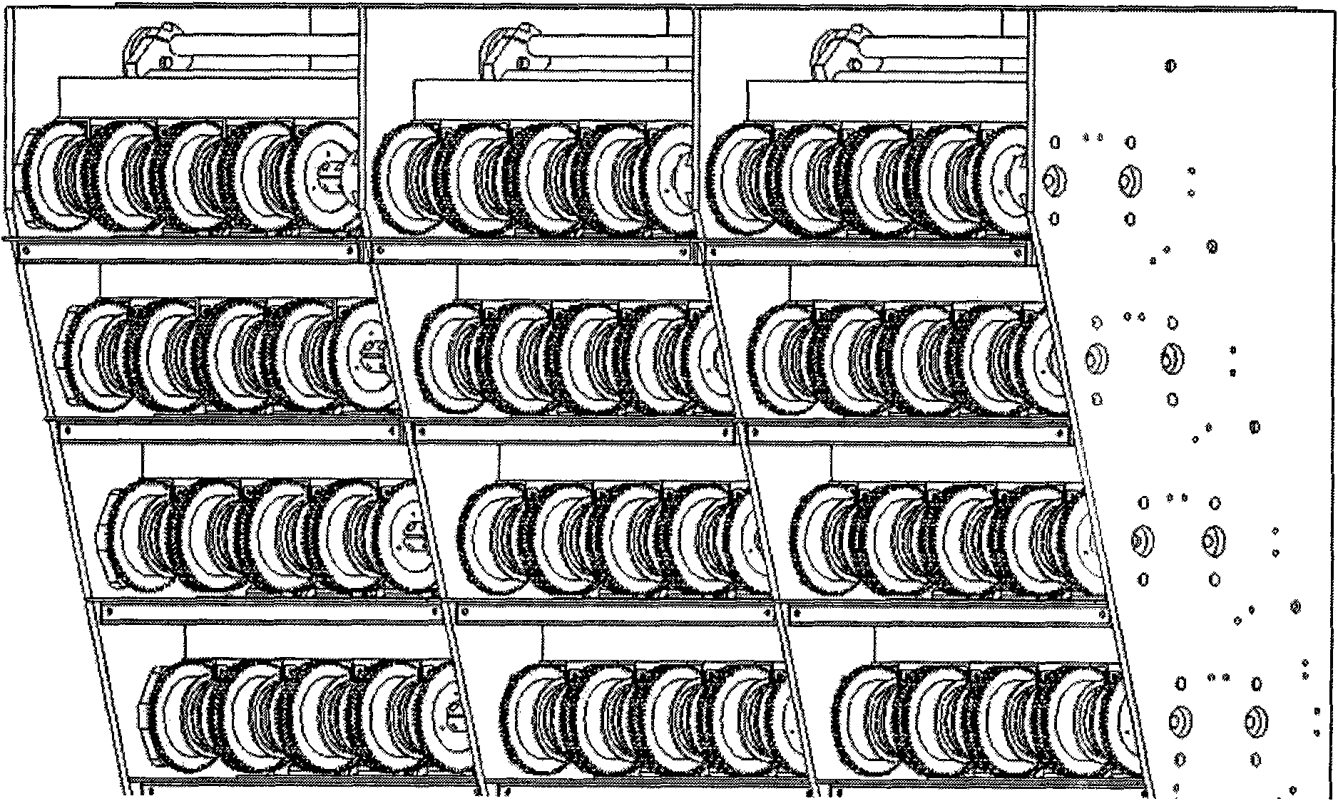 Jacquard mechanism of multifunctional tufted carpet weaving machine