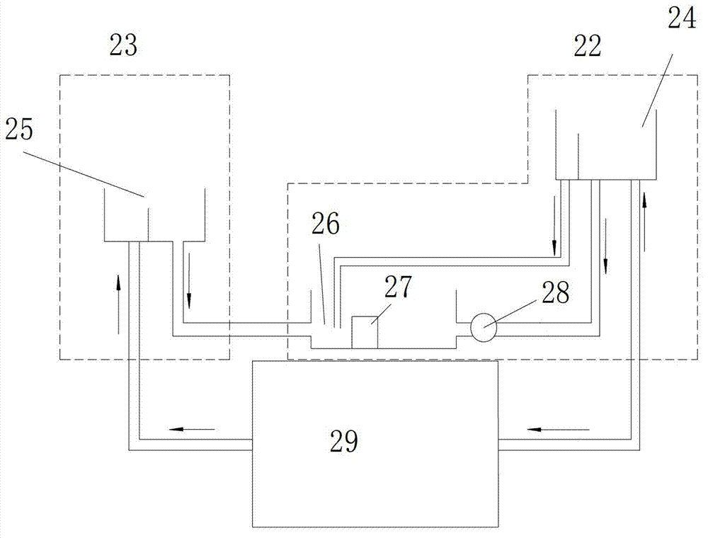 Test system for simulating pore-fissure double-medium seepage hydraulic characteristics