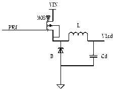 Power supply device of liquid crystal display device