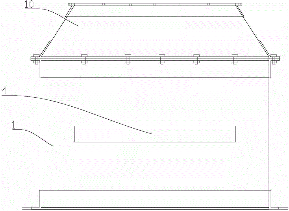 Adjustable type anti-separating device and concrete feeding method based on the same