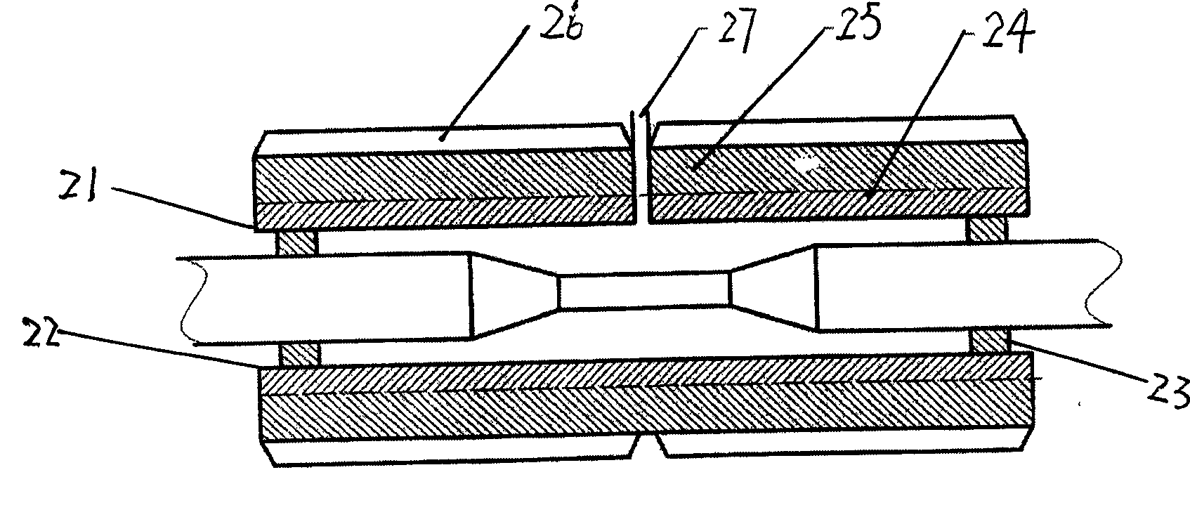 Switching method and mould for crosslinked polyethylene insulated power cable