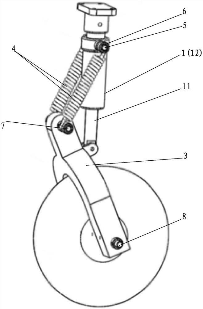 Vibration reduction type undercarriage of unmanned aerial vehicle