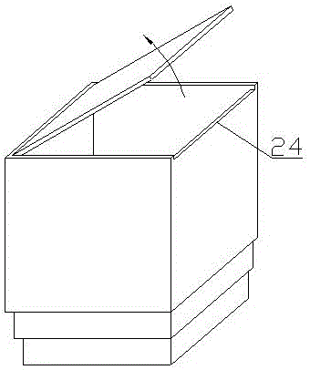 Material charging box for bonding of neodymium iron boron magnet