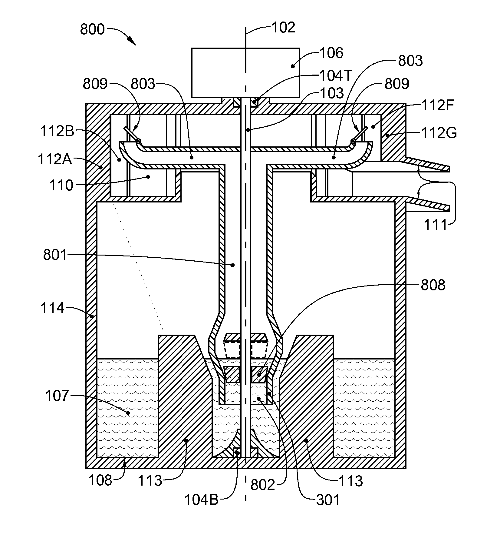 Vertically-oriented centrifugal pump