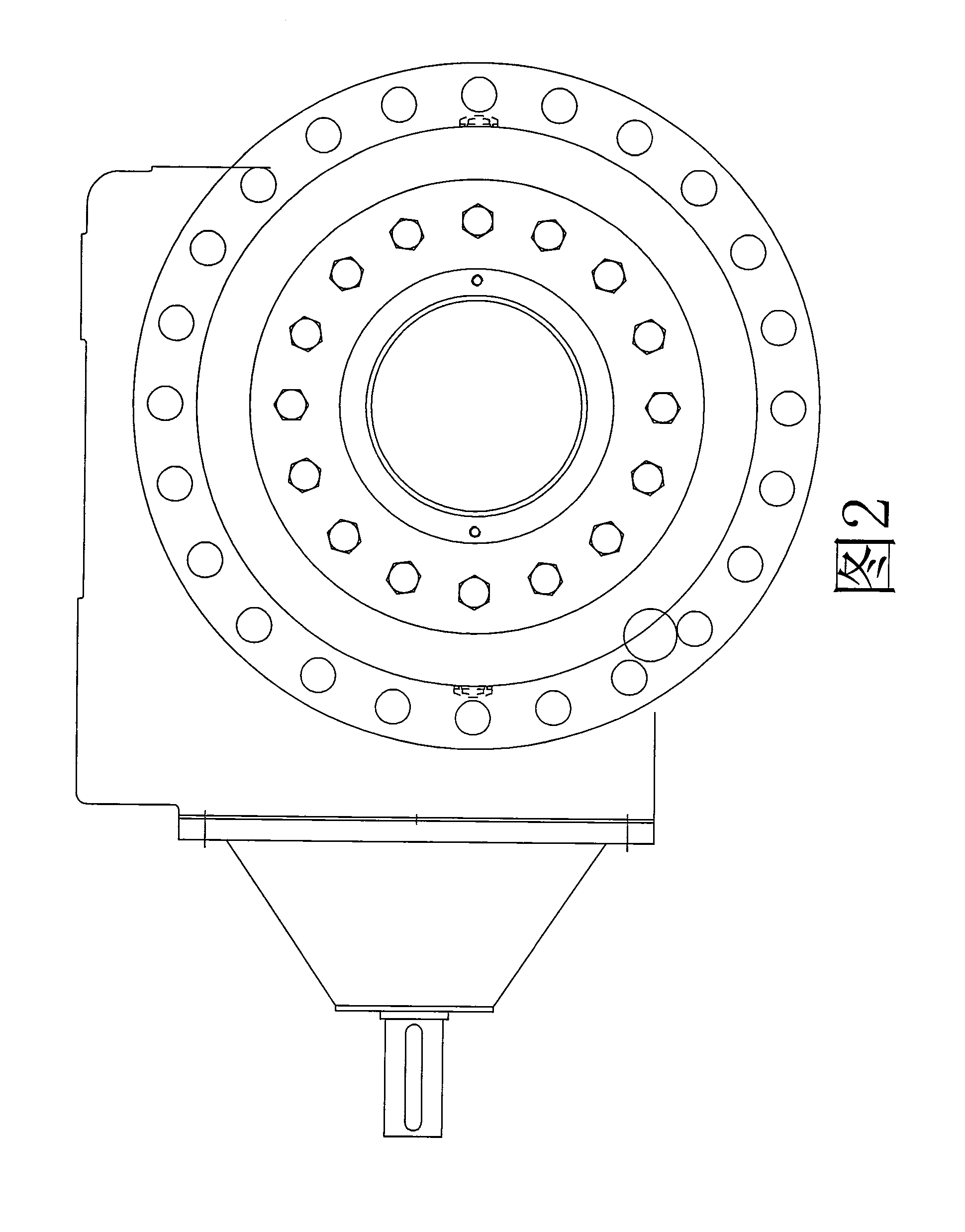 Planetary speed reducer specially for roller way