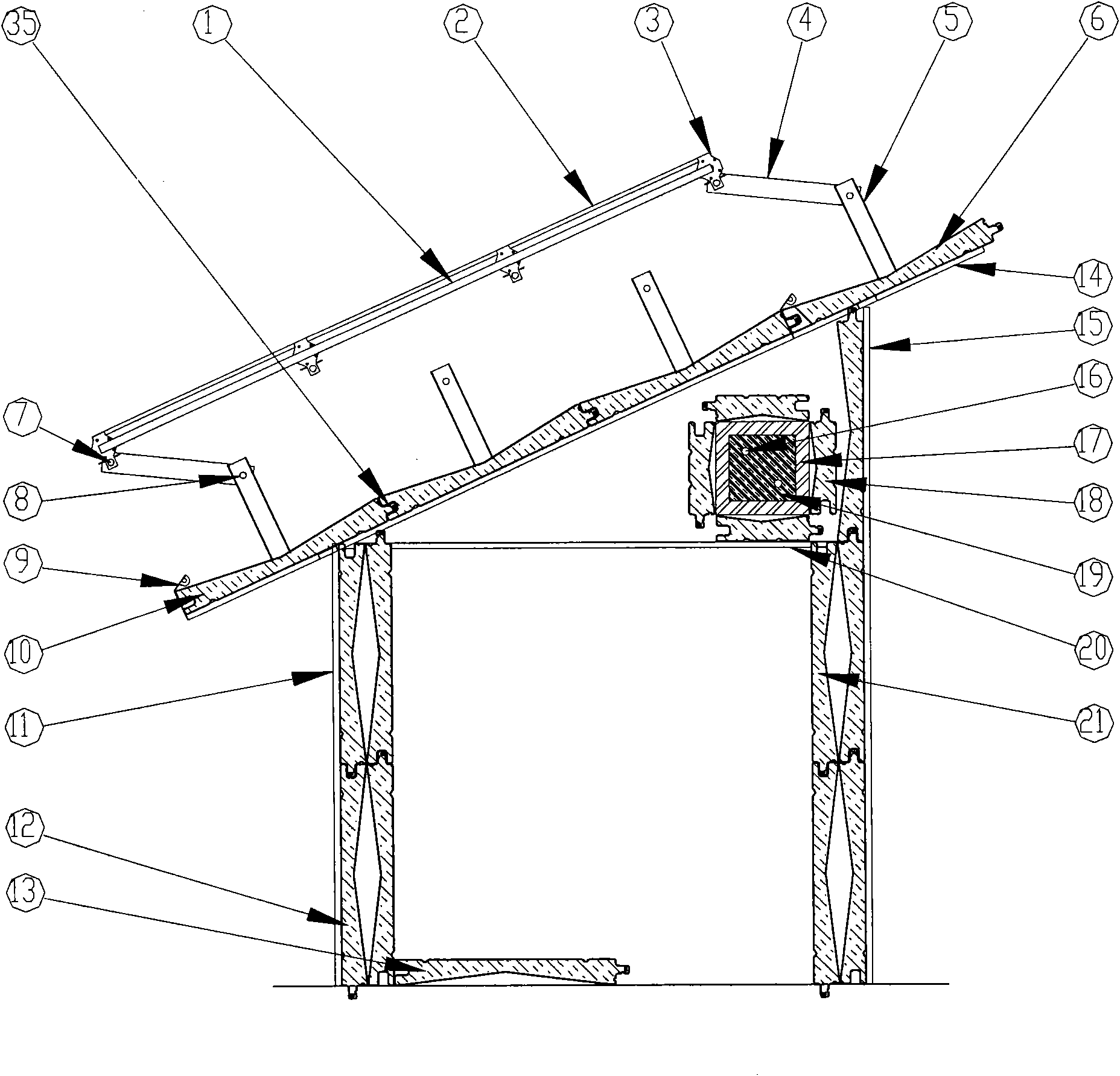 Solar energy utilization device and application method