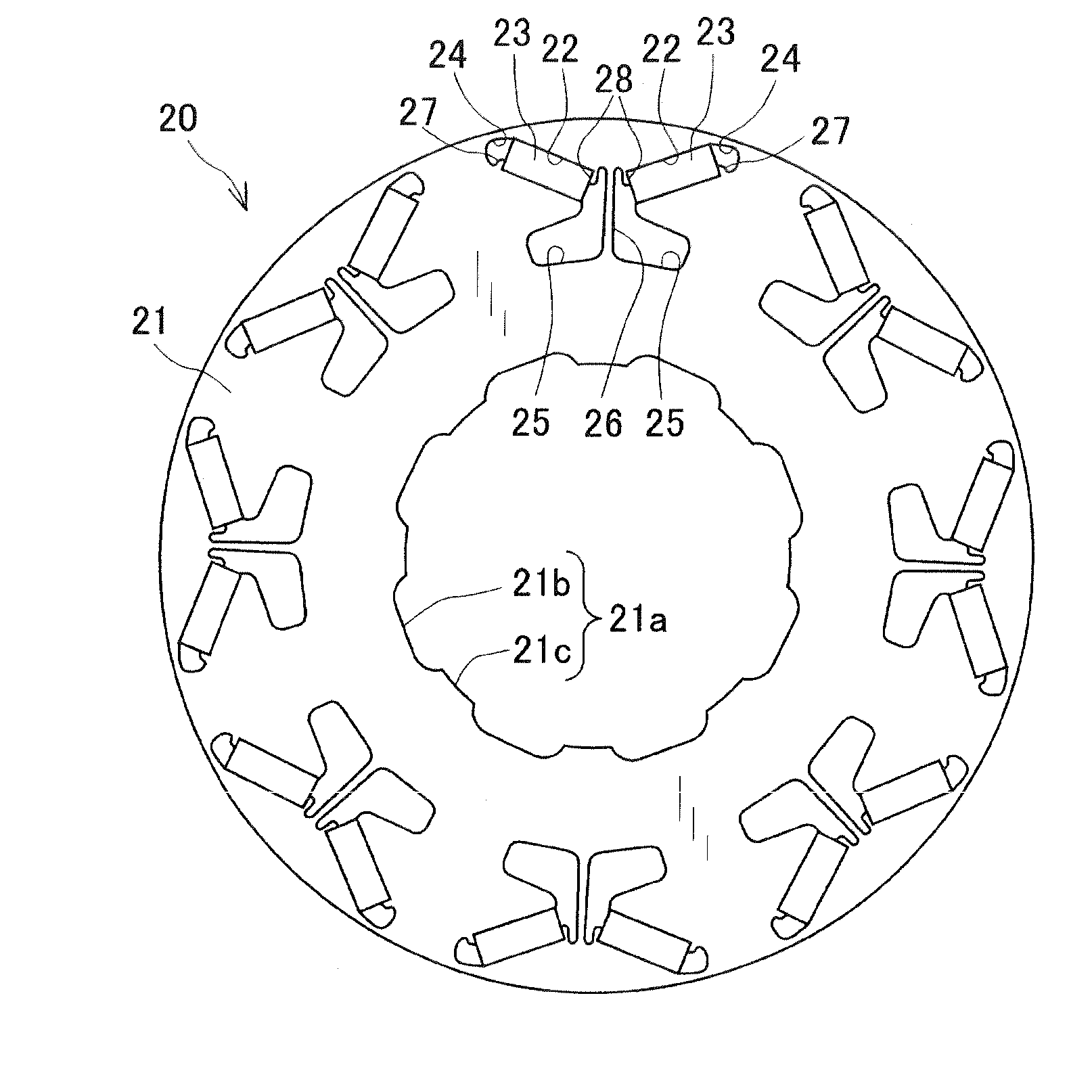 Rotor for rotating electric machine