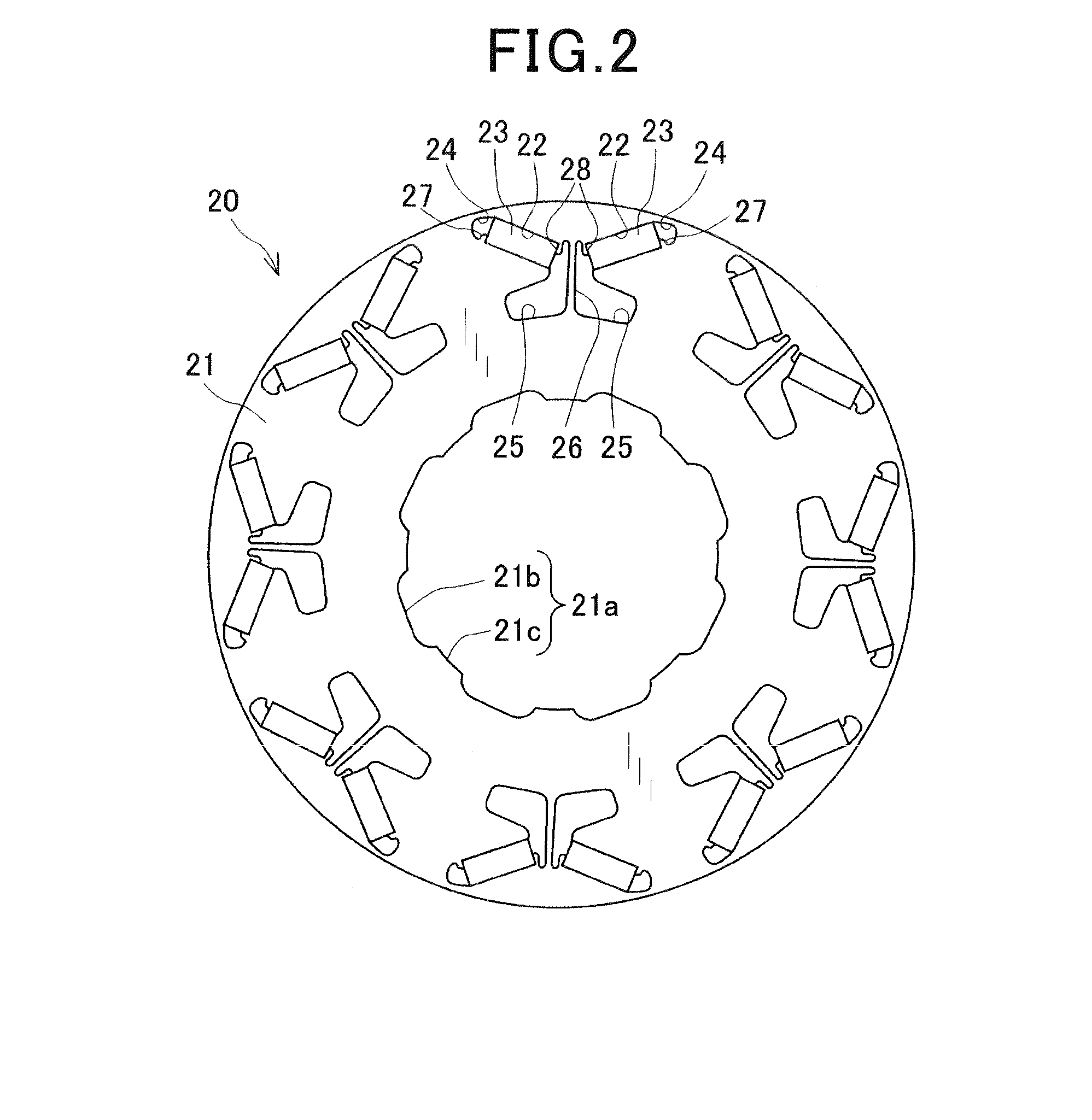 Rotor for rotating electric machine